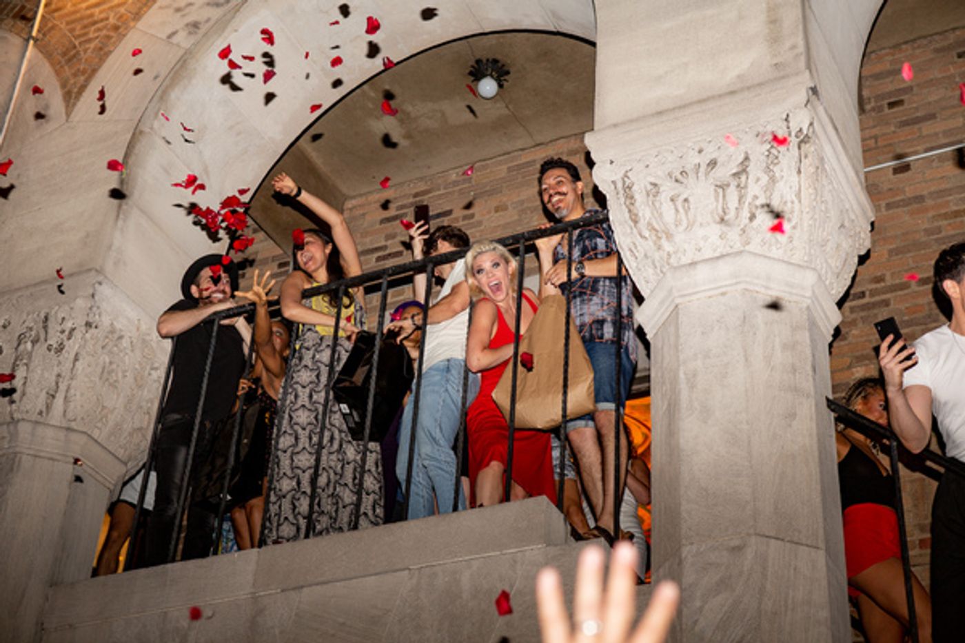 Photo Coverage: MOULIN ROUGE! Cast Celebrates First Preview on the Fire Escape at the Al Hirschfeld Theatre  Image