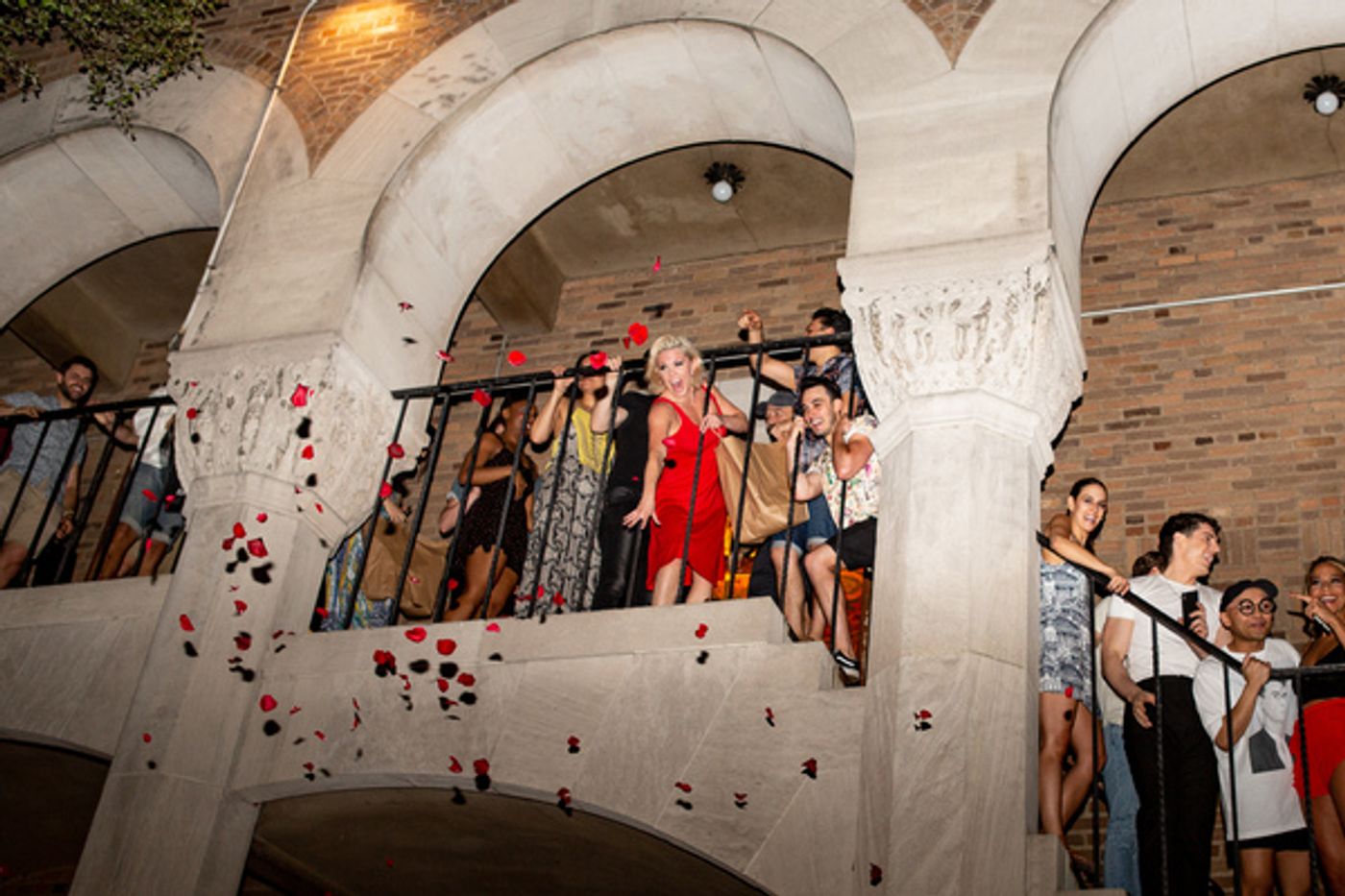 Photo Coverage: MOULIN ROUGE! Cast Celebrates First Preview on the Fire Escape at the Al Hirschfeld Theatre  Image