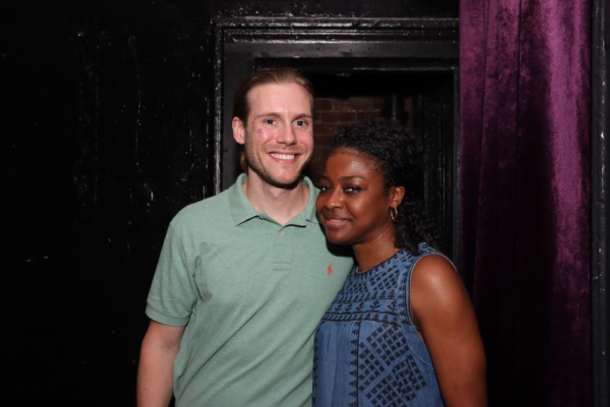 Zachary Booth and Pascale Armand at 