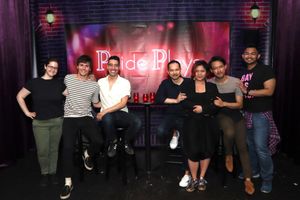 Stage Manager Caitlyn Annelise Dominguez, Will Seefried, Alton Alburo, Jon Norman Sch Photo