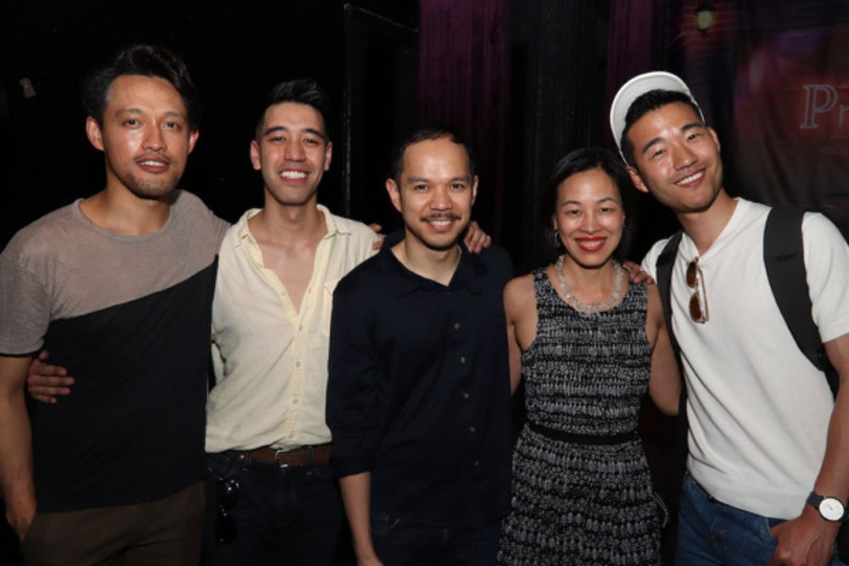 Vichet Chum, Alton Alburo, Jon Norman Schneider, Lia Chang, Daniel K. Isaac. Photo by Edward Chin-Lyn at 
