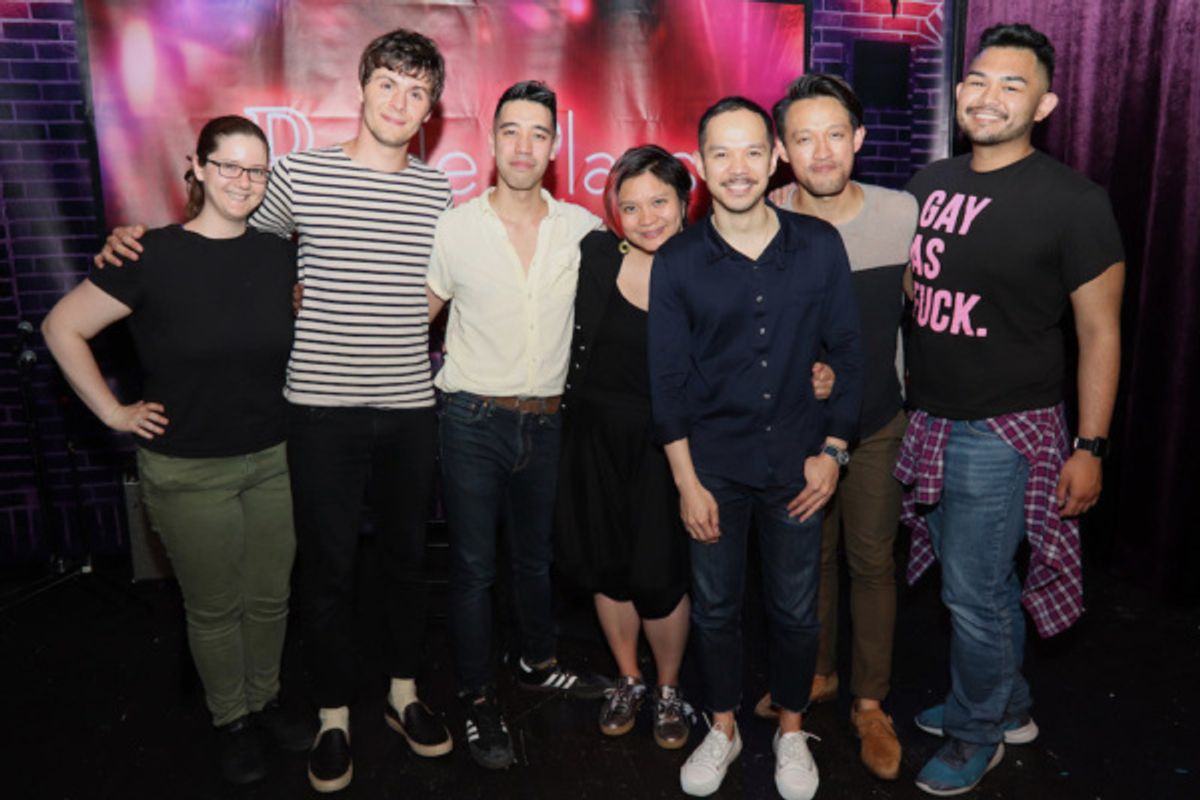 Stage Manager Caitlyn Annelise Dominguez, Will Seefried, Alton Alburo, Director Mei Ann Teo, Jon Norman Schneider, Vichet Chum and Gaven Trinidad at 