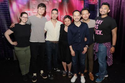 Stage Manager Caitlyn Annelise Dominguez, Will Seefried, Alton Alburo, Director Mei A Photo