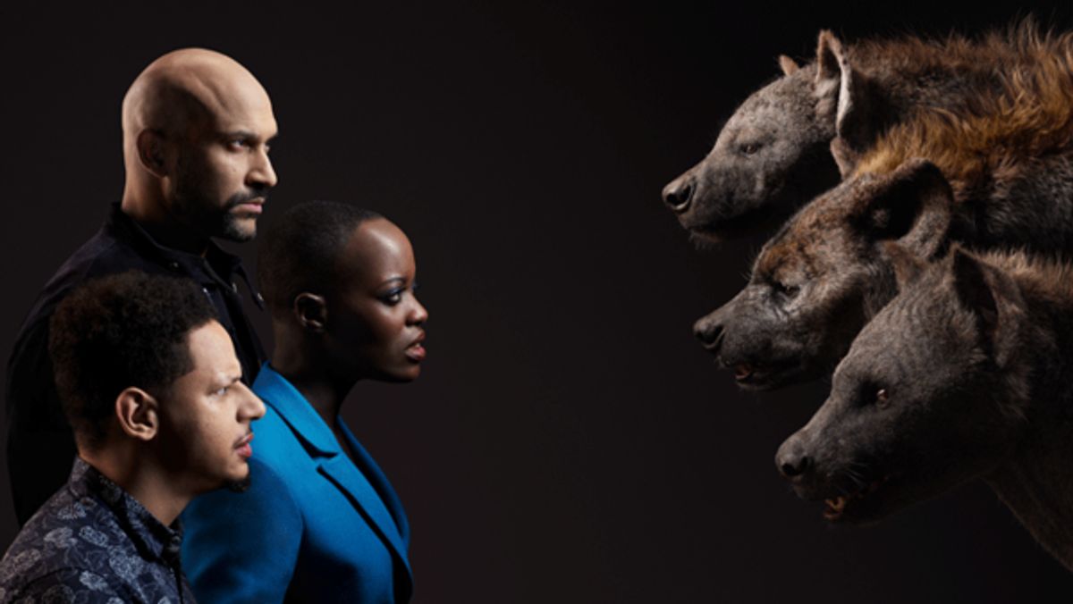 Eric AndrÃ©, Florence Kasumba and Keegan-Michael Key at 