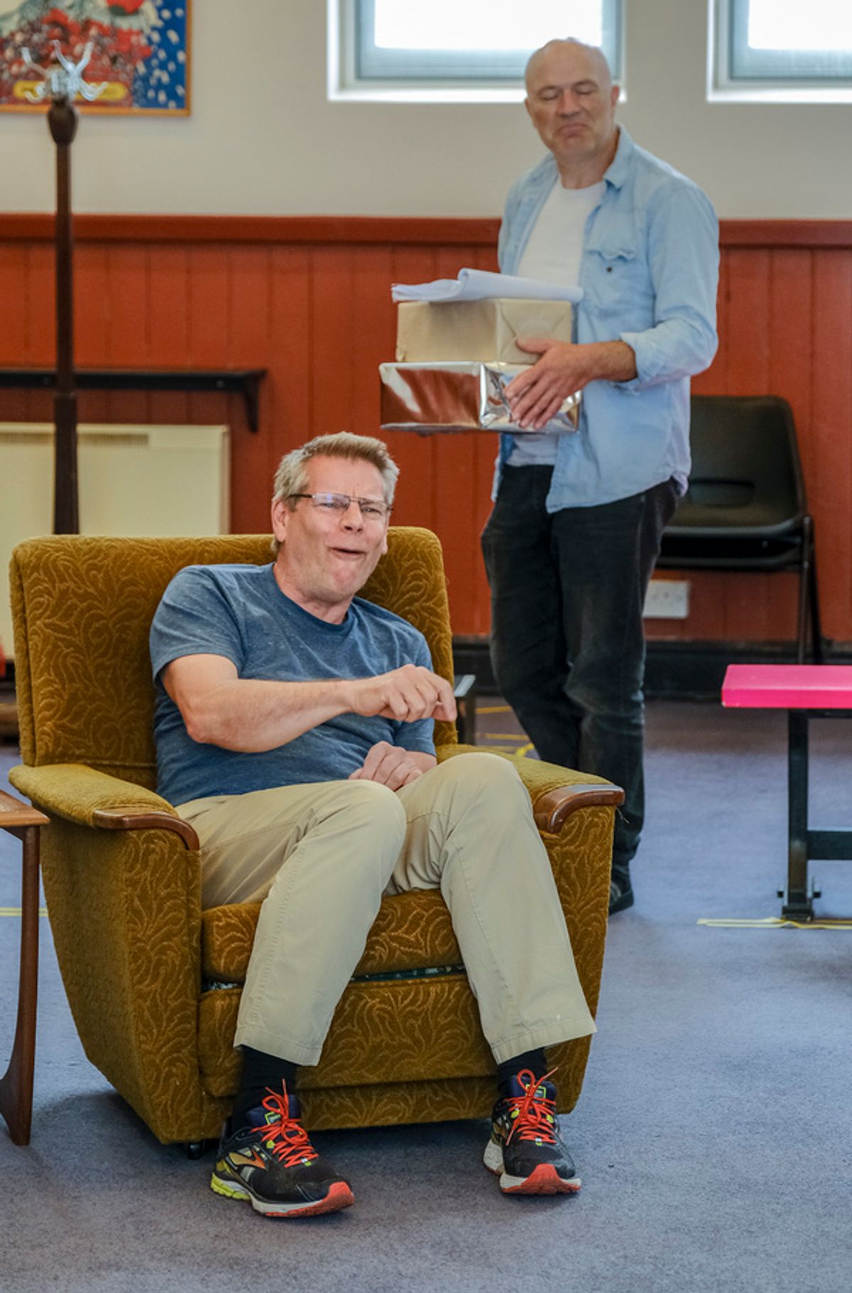 Â©Tony Bartholomew 07802 400651/mail@bartpics.co.uk           

 2nd July 2019

PICTURES SUPPLIED FOR EDITORIAL AND IN HOUSE USE BY STEPHEN JOSEPH THEATRE .

Season's Greetings written and directed by Alan Ayckbourn in rehearsal. at 