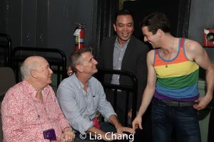 Terrence McNally, Tom Kirdahy, Jose Llana and Michael Urie Photo
