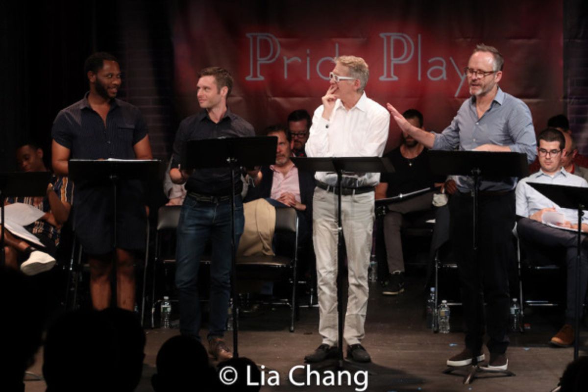 Larry Powell, Bobby Steggert, Stephen Spinella and John Benjamin Hickey at 