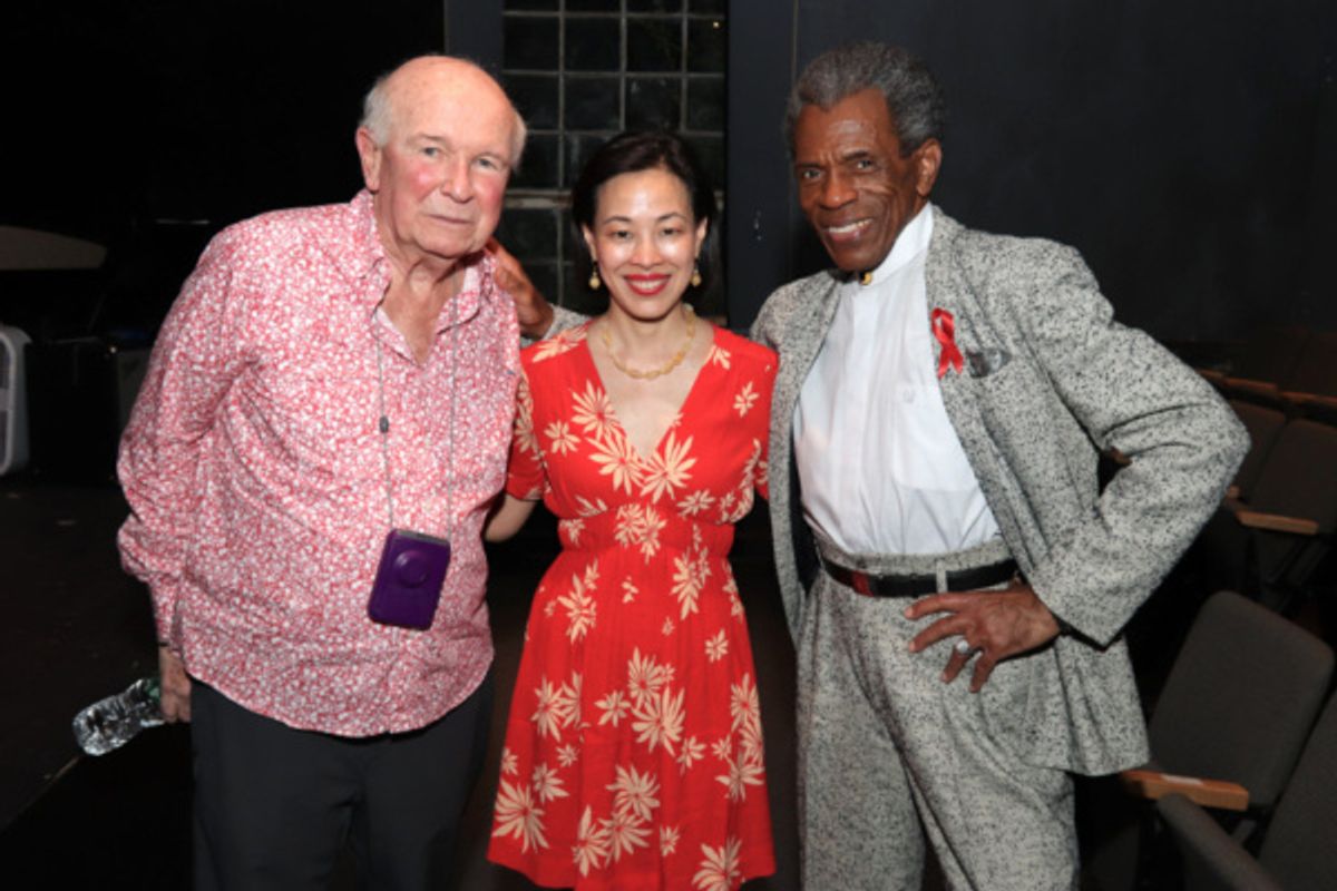 Terrence McNally, Lia Chang and Andre De Shields at 