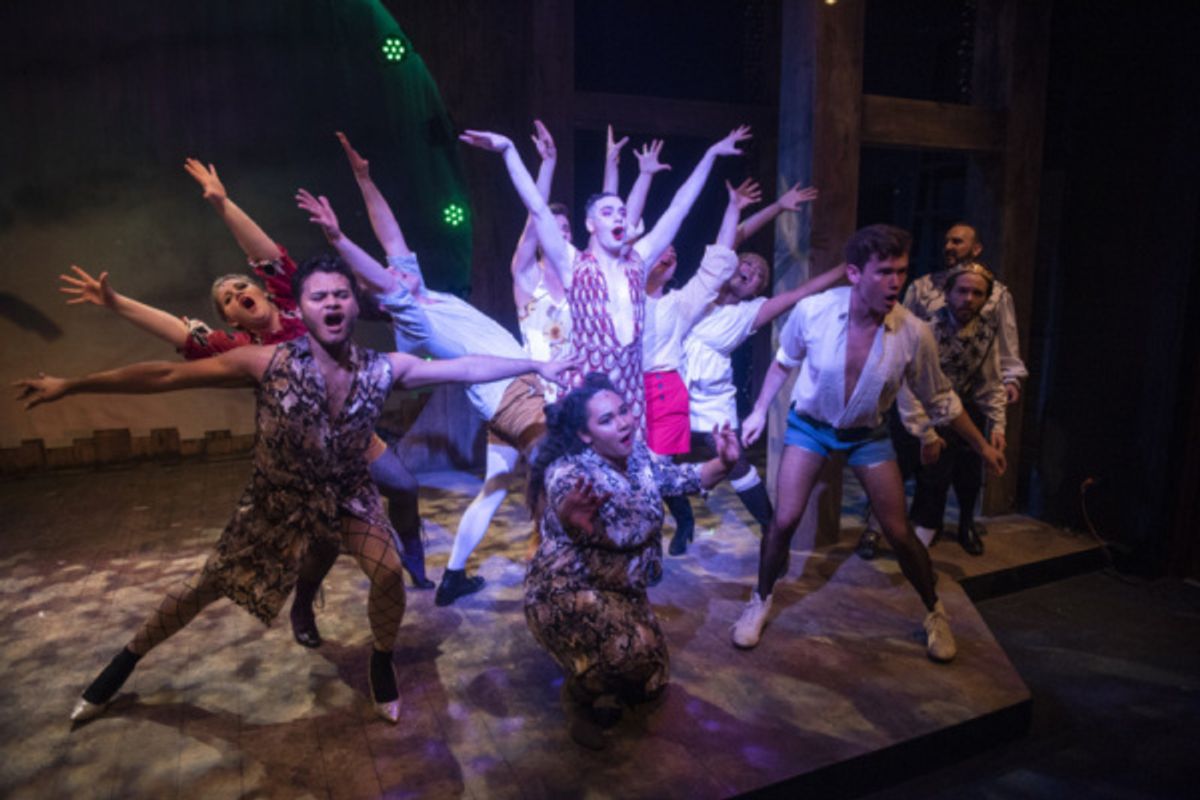 Parker Guidry and the cast  at 