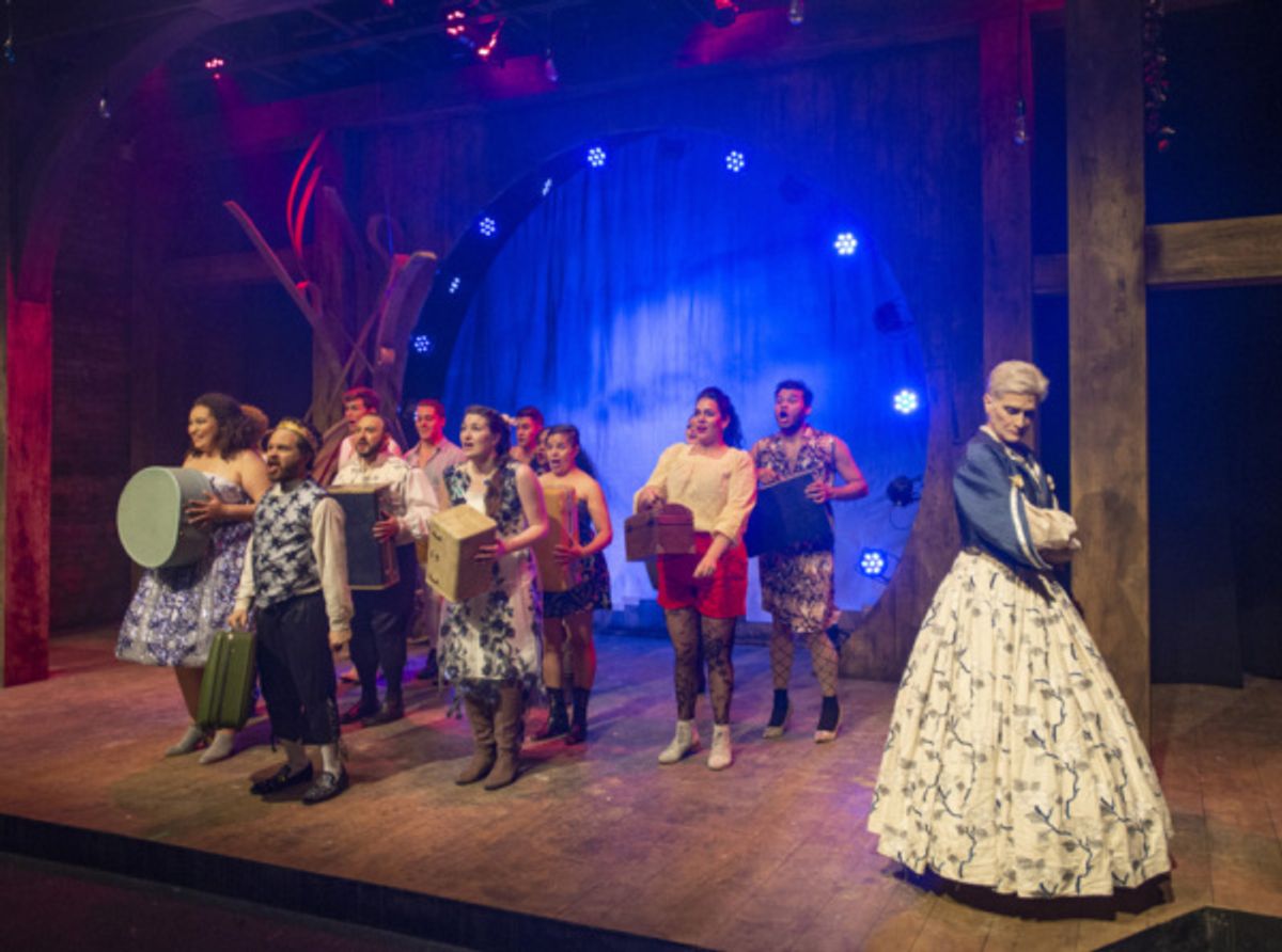 Liz Norton with the cast  at 