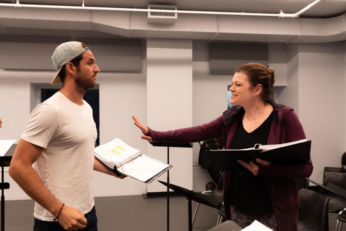 John Riddle and Kate Shindle at 