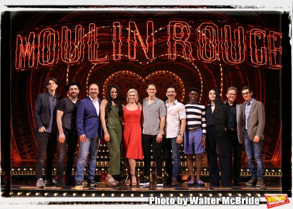 Director Alex Timbers; cast members Tam Mutu, Danny Burstein, Karen Olivo, Robyn Hurd Photo