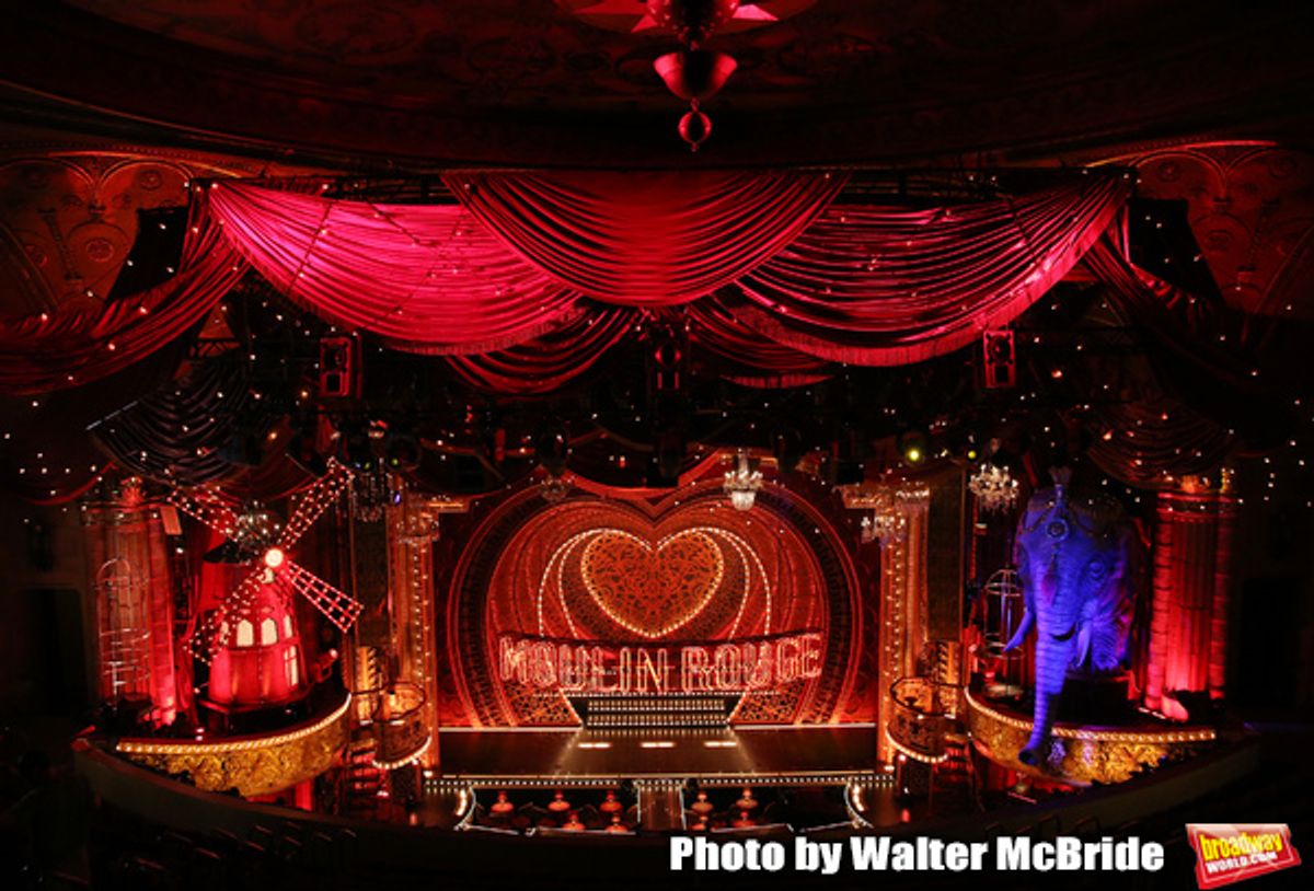 Derek McLane scenic design for 'Moulin Rouge!'  at 