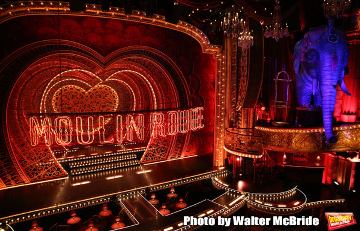 Derek McLane scenic design for 'Moulin Rouge!'  at 