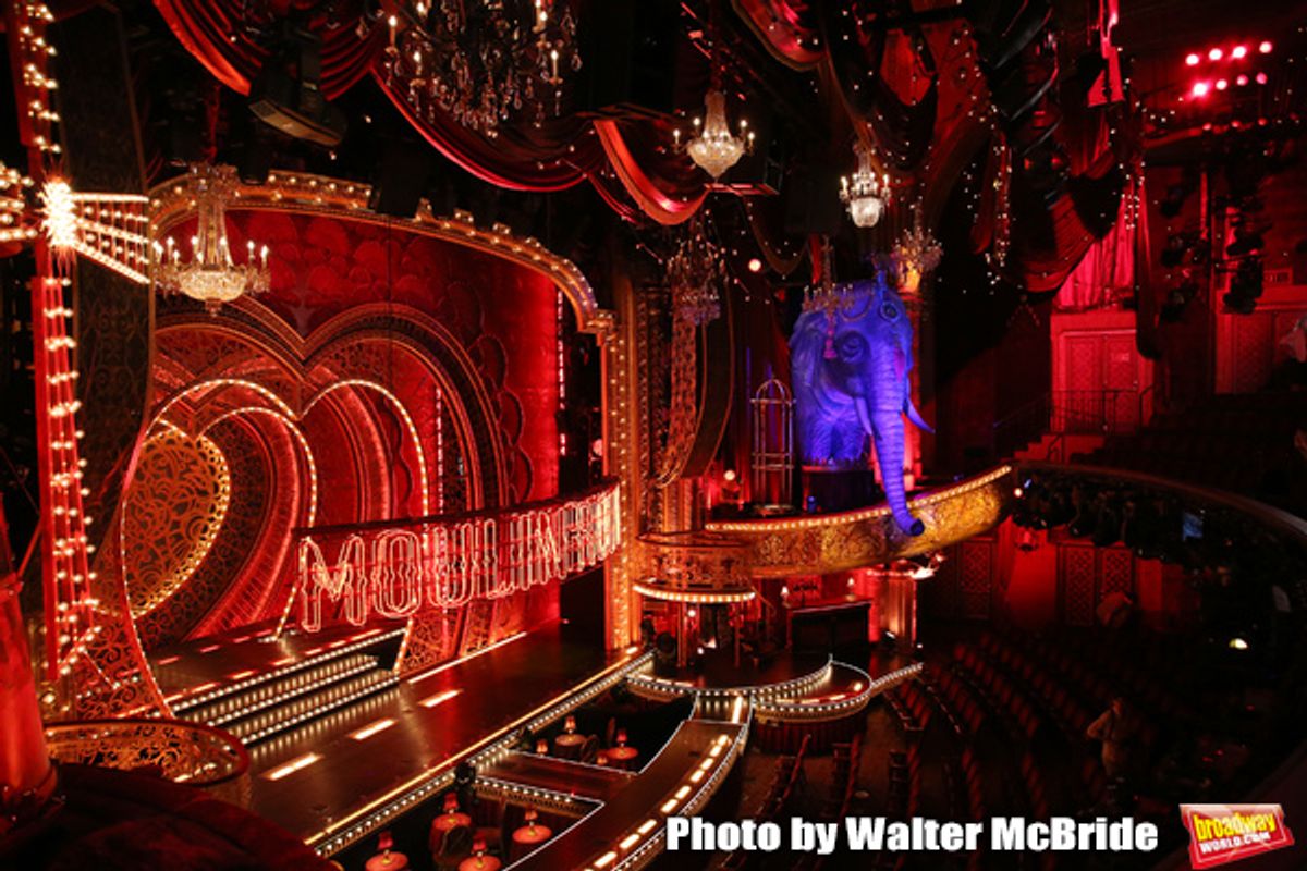 Derek McLane scenic design for 'Moulin Rouge!'  at 