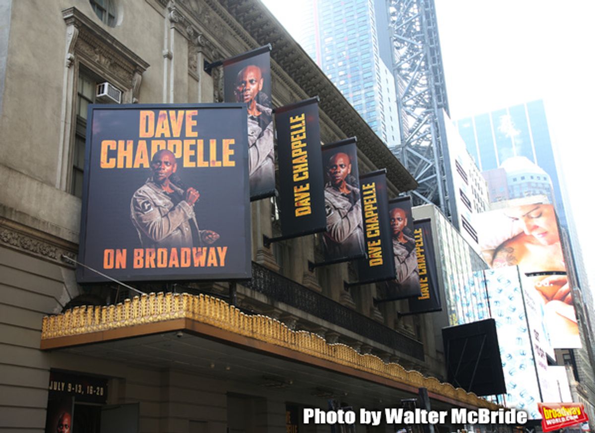 Theatre Marquee unveiling for 'Dave Chappelle on Broadway' at the Lunt-Fontanne on July 9, 2019 in New York City.


 at 
