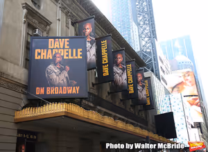 Theatre Marquee unveiling for "Dave Chappelle on Broadway" at the Lunt-Fontanne on July 9, 2019 in New York City.
@ BroadwayWorld Theatre Marquee unveiling for "Dave Chappelle on Broadway" at the Lunt-Fontanne on Ju Photo