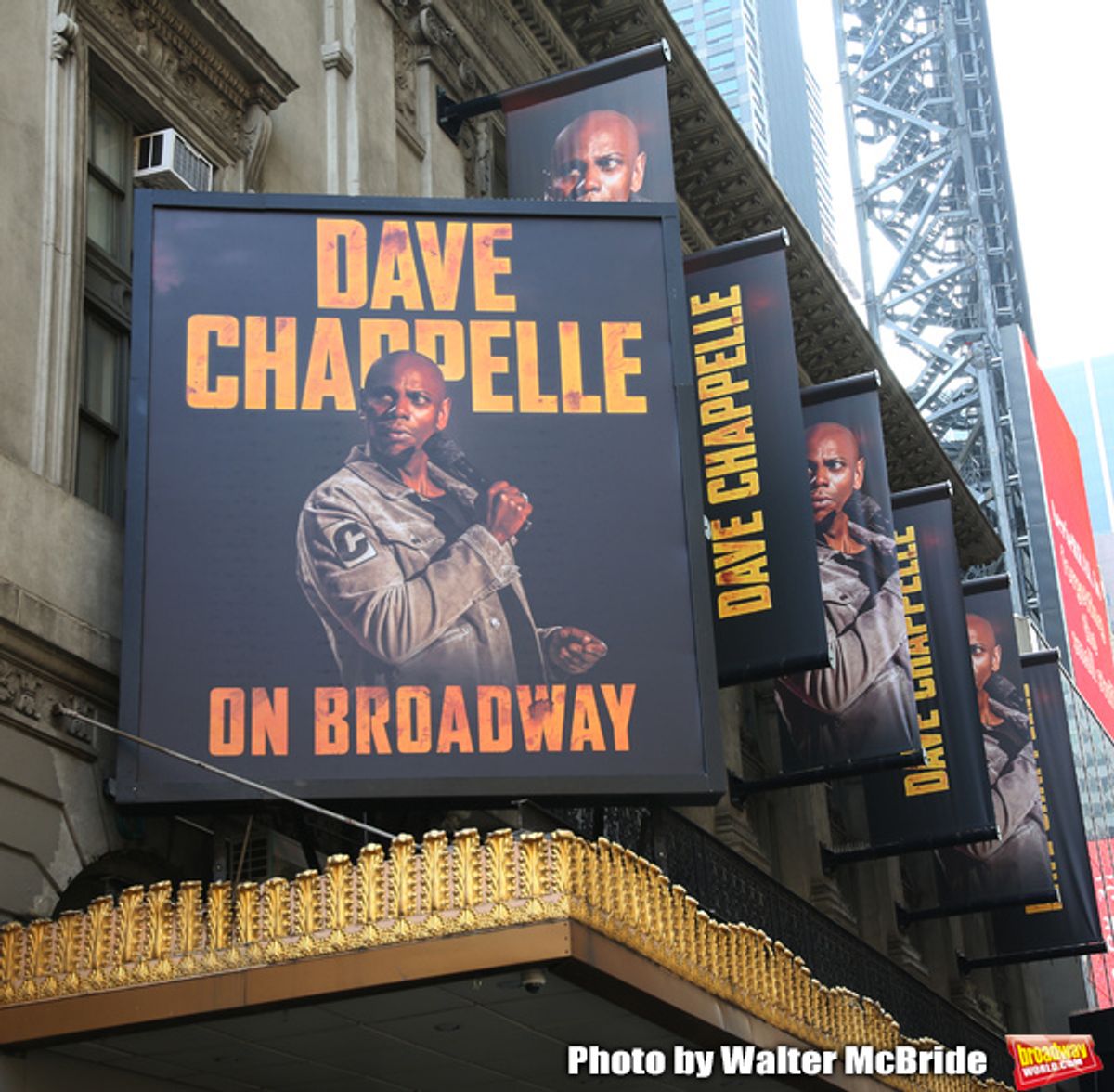 Theatre Marquee unveiling for 'Dave Chappelle on Broadway' at the Lunt-Fontanne on July 9, 2019 in New York City.


 at 