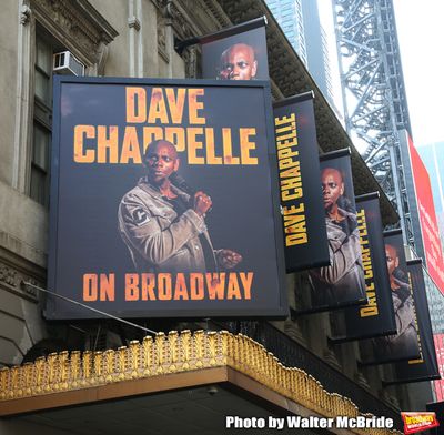 Theatre Marquee unveiling for "Dave Chappelle on Broadway" at the Lunt-Fontanne on Ju Photo