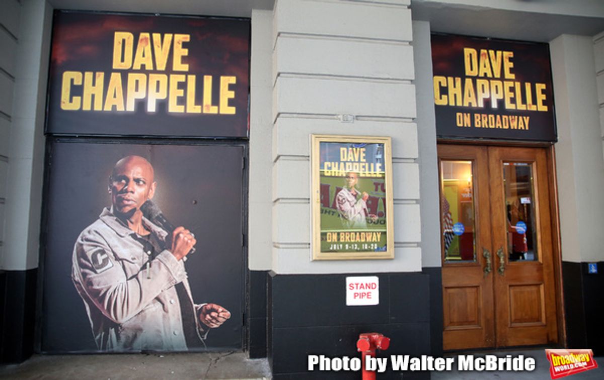 Theatre Marquee unveiling for 'Dave Chappelle on Broadway' at the Lunt-Fontanne on July 9, 2019 in New York City.


 at 