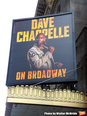 Theatre Marquee unveiling for "Dave Chappelle on Broadway" at the Lunt-Fontanne on July 9, 2019 in New York City.
@ BroadwayWorld Theatre Marquee unveiling for "Dave Chappelle on Broadway" at the Lunt-Fontanne on Ju Photo