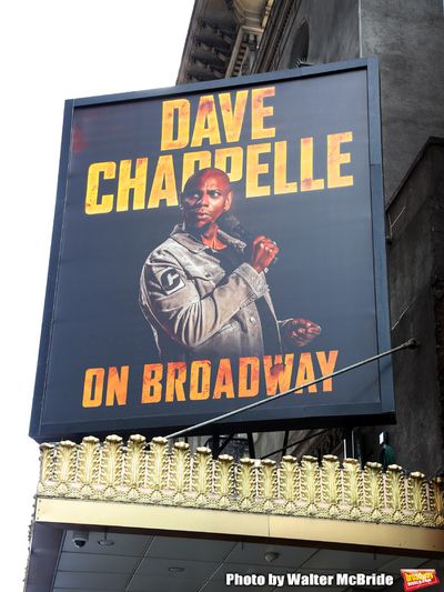 Theatre Marquee unveiling for "Dave Chappelle on Broadway" at the Lunt-Fontanne on Ju Photo