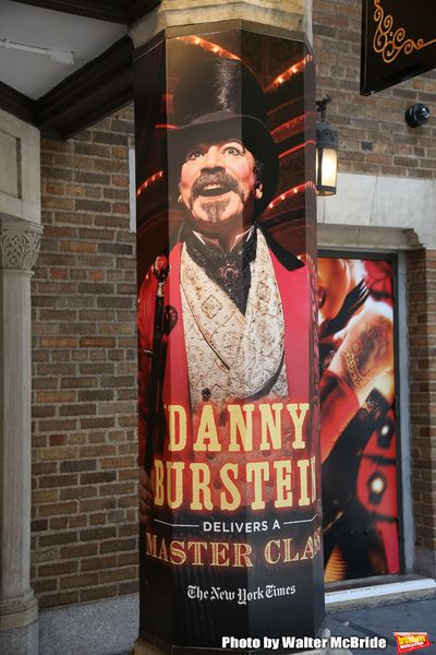 Theatre Marquee with Danny Burstein for "Moulin Rouge!"  Photo