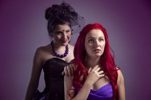 Isabella Wilson as Ursula and Alex Gray as Ariel in Disney?s The Little Mermaid, JR., Photo