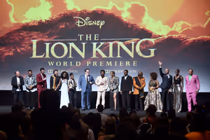 Hans Zimmer, Chance The Rapper, Billy Eichner, Seth Rogen, Shahadi Wright Joseph, JD  Photo