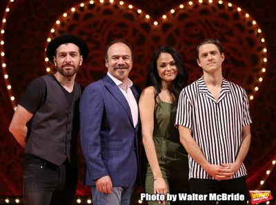 Tam Mutu, Danny Burstein, Karen Olivio and Aaron Tveit Photo