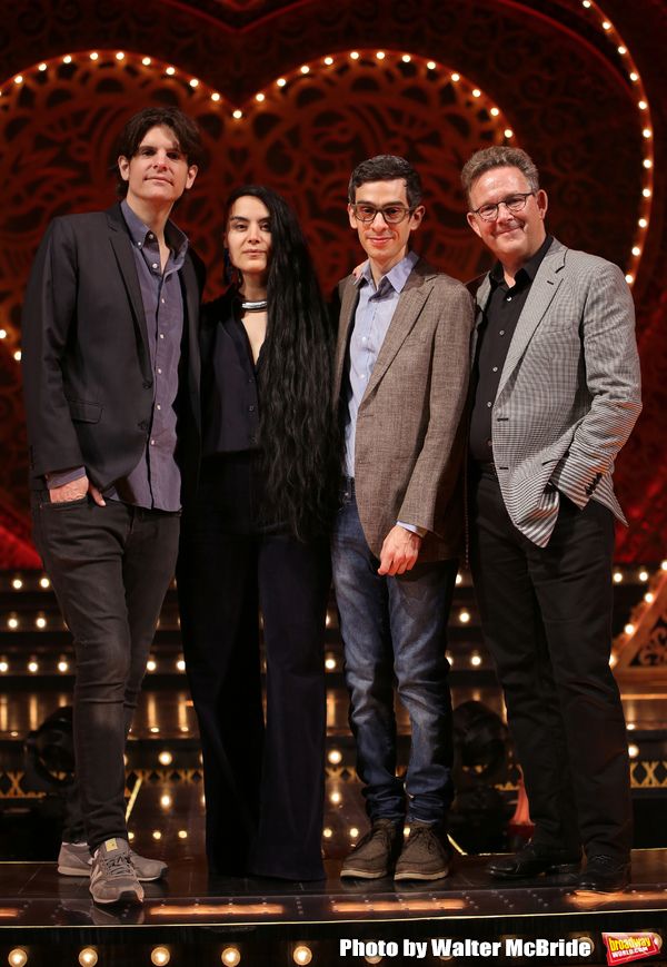 Alex Timbers, Sonya Tayeh, Justin Levine and John Logan Photo
