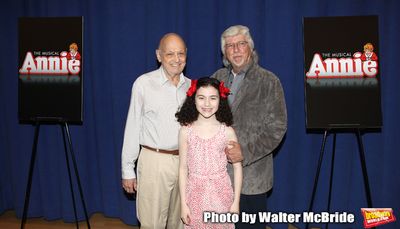 Charles Strouse, Lilla Crawford and Martin Charnin attending the Meet & Greet for 'AN Photo