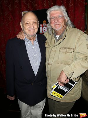 Charles Strouse, Martin Charnin attending the After Party for Jane Lynch debuting as  Photo