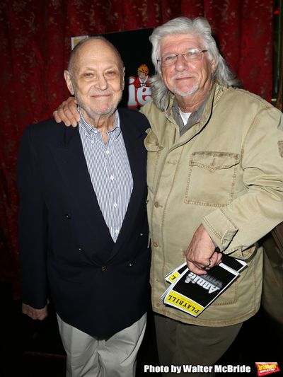 Charles Strouse, Martin Charnin attending the After Party for Jane Lynch debuting as  Photo