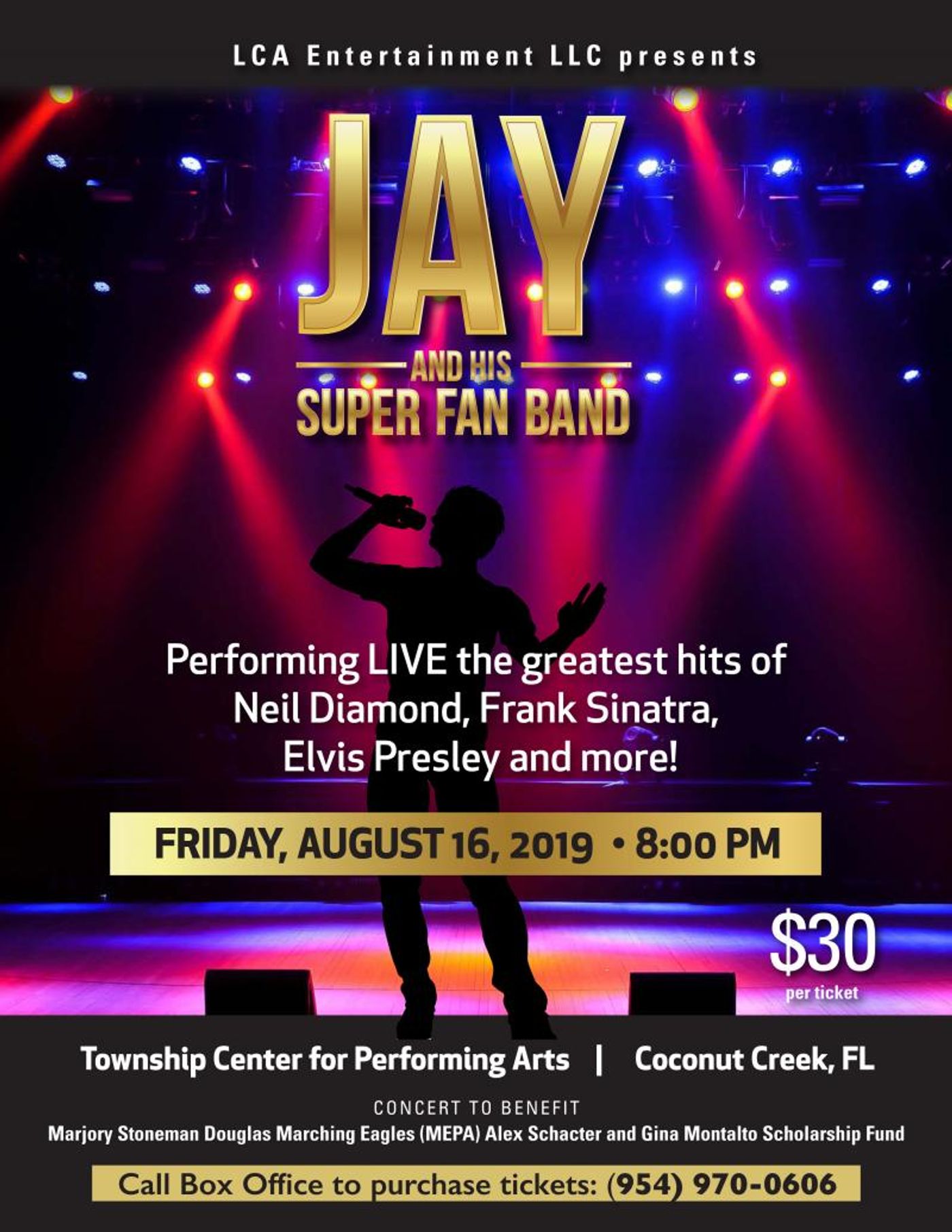 JAY AND HIS SUPER FAN BAND to Give Benefit Concert Supporting Marjory Stoneman Douglas High School Band Programs JAY AND HIS SUPER FAN BAND to Give Benefit Concert Supporting Marjory Stoneman Douglas High School Band Programs Image