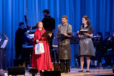 Caitlin Houlahan, Tony Yazbeck, and Kate Shindle Photo