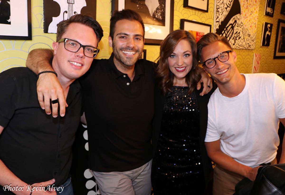 Mike Taylor, Michael Mott, Laura Osnes, Nathan Johnson at 