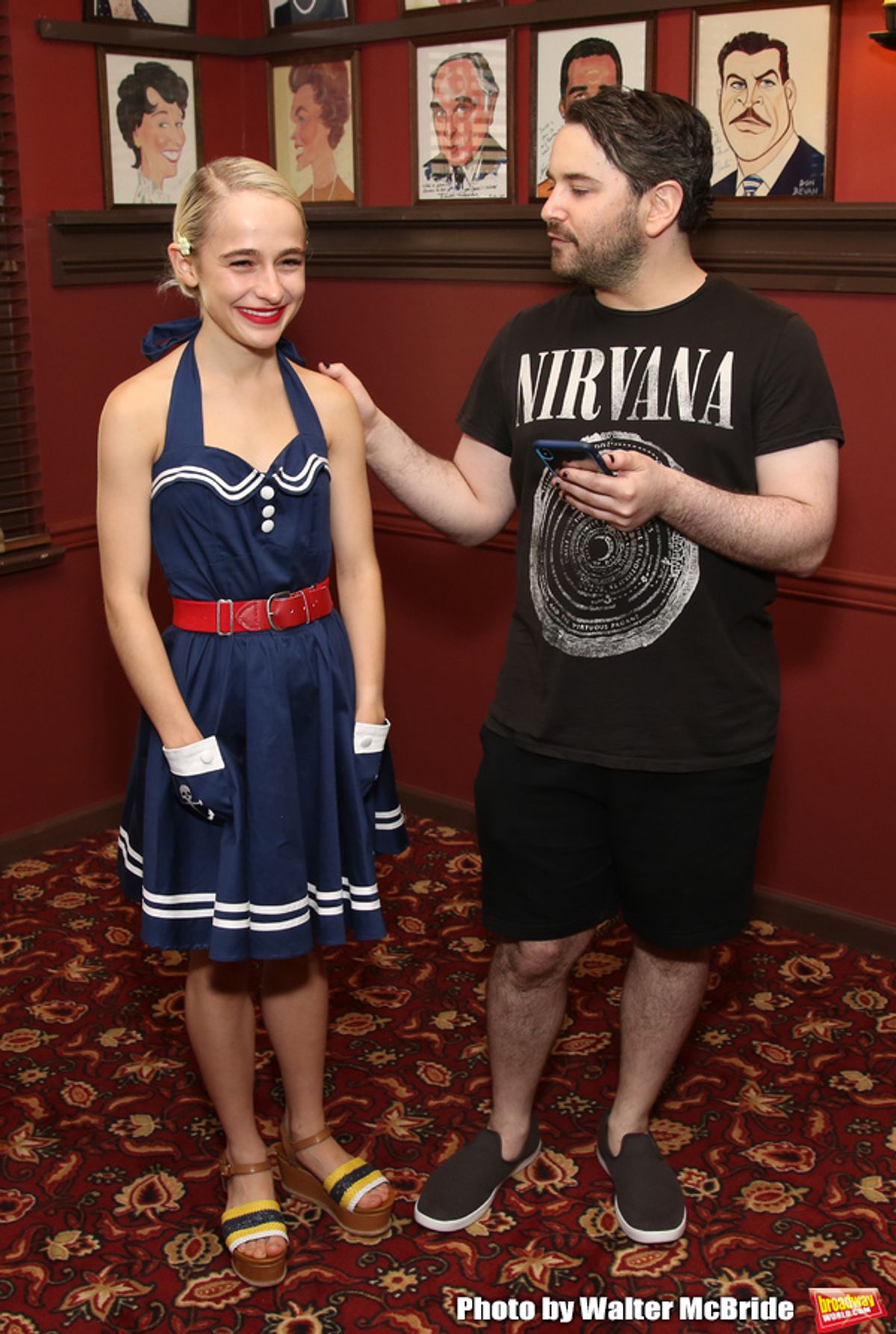 Sophia Anne Caruso and Alex Brightman at 