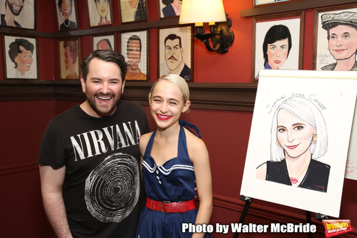 Alex Brightman and Sophia Anne Caruso at 