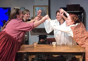 Lane Allison, Ann Marie Wilding,
Caroline Klidonas and Sandra Kate Burck @ BroadwayWorld Lane Allison, Ann Marie Wilding,
Caroline Klidonas and Sandra Kate Burck Photo