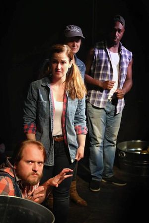 Ian Hudgins, Betsy Rinaldi, Sarah Quintiliani, and Ibrahima Tylar Jahumpa Photo