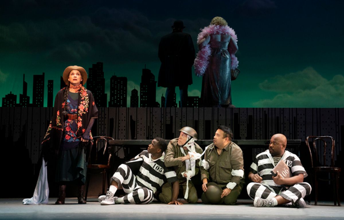 Saundra Santiago and cast at 