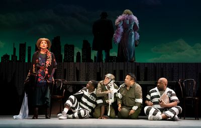 Saundra Santiago and cast Photo