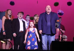 Broadway Bootcamp students and Kevin Chamberlin Photo