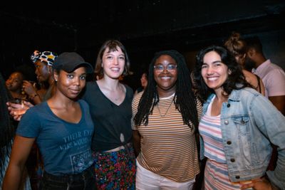 Naomi Lorrain, Stephanie Lane, C.A. Johnson, and Eleanor Burgess     Photo