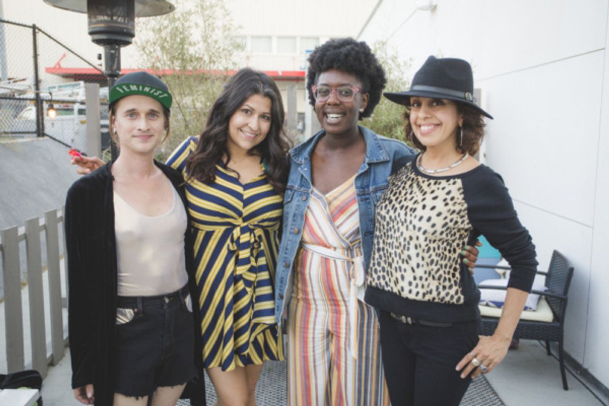 Jer Adrienne Lelliot, Claudia deVasco, and Obehi Janice at 