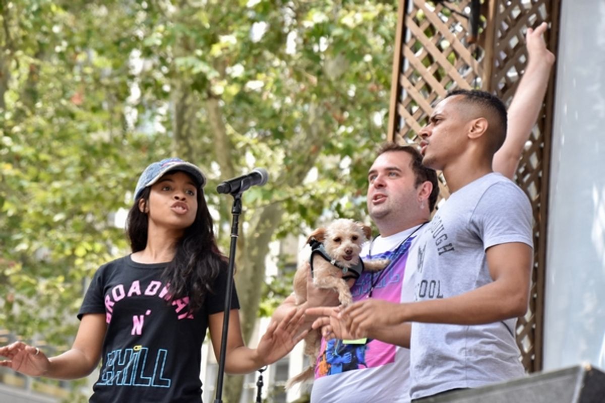 Morgan Siobhan Green, Joel Waggoner and Anthony Chatmon II at 