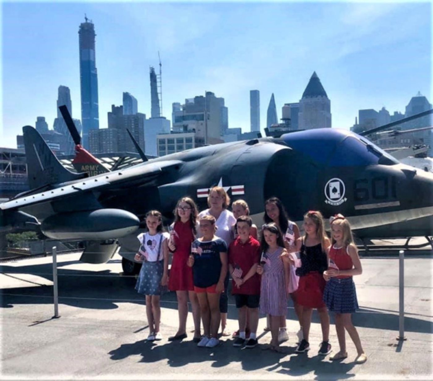 Photo Flash: Grace DeAmicis, Spotlight Kidz Celebrate Independence Day With Performance On The USS Intrepid  Image