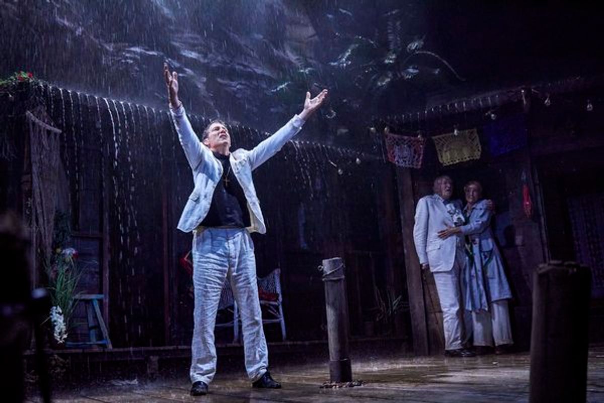 Julian Glover, Clive Owen and Lia Williams at 