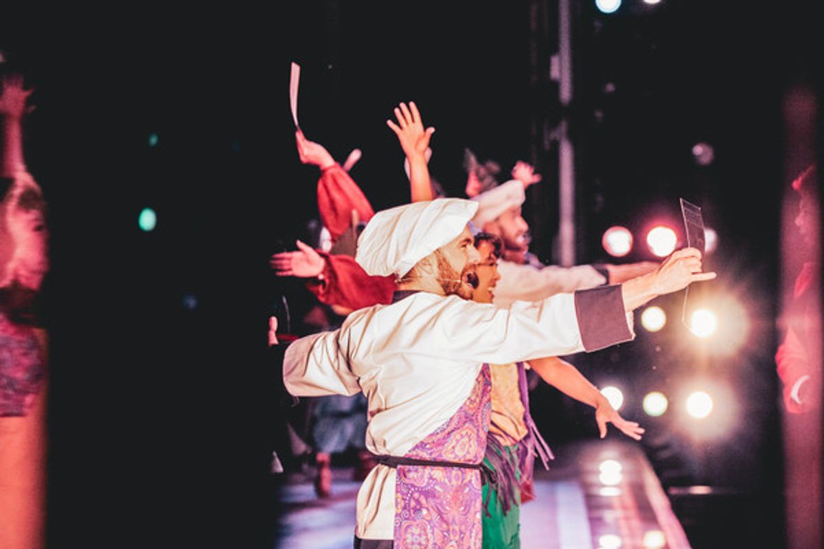 Michael Hartung, Mikayla Renfrow, cast of Cinderella at 